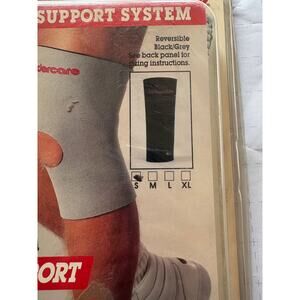 NIB Weidercare Neoprene Open Patella Knee Support SM 13-14” Reversible BLK/GRY